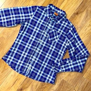 Merrell Blue and White Fuzzy Flannel